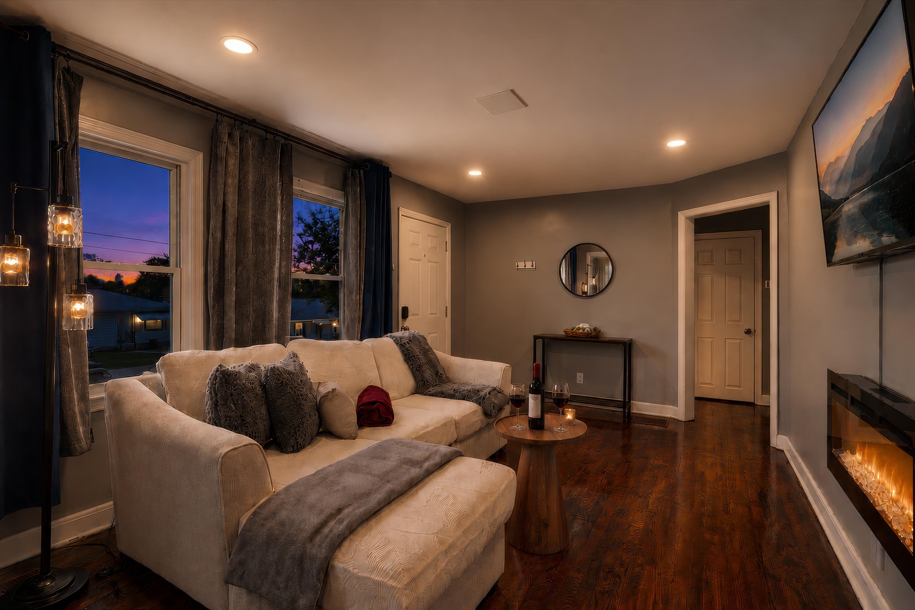 Beautifully appointed living room